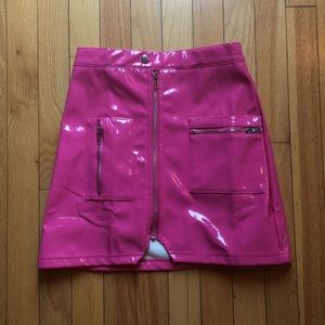 Pink Faux Leather Skirt 💖